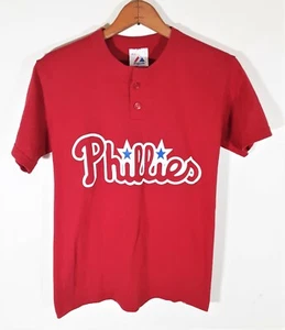 Vintage 80s 90s Majestic Philadelphia Phillies MLB Jim Bunning Jersey Shirt XS - Picture 1 of 12