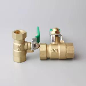 Kugelhahn 1/4 bis 1 Zoll mit Hebel Green IG IG Messing Innengewinde Luft Wasser - Bild 1 von 9