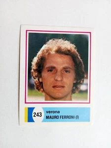 FIGURINA CALCIATORI EUROFLASH 1987 VERONA FERRONI n 243 CON VELINA - Picture 1 of 2