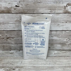 MEDLINE Aloetouch 12” Nitrile Exam Gloves Sterile *49 Singles* Size: LARGE - Picture 1 of 6