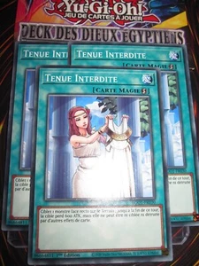 YU-GI-OH! PLAYSET (3 CARTES) TENUE INTERDITE EGO1-FR030 EDITION 1 FRENCH - Picture 1 of 1