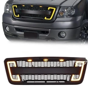 For F150 2004-08 Front Bumper Grill Raptor Style W/DRL&Turn Signal Lights New - Picture 1 of 6
