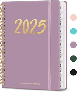 2025 Planner, Weekly and Monthly Calendar Planner Book (Jan 2025 - Dec 2025), Ha - Picture 1 of 11