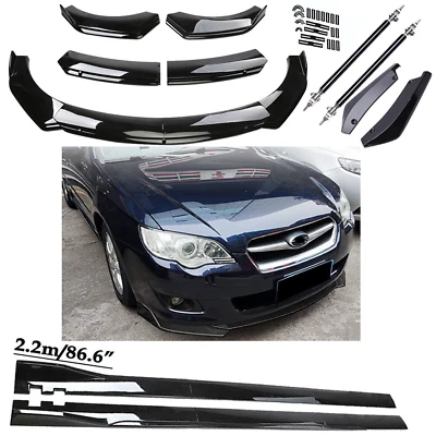 Front Bumper Spoiler Body Kit / Side Skirt/Strut Rods For Subaru Legacy GT - Image 1 of 4