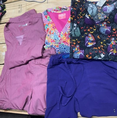 Lot Of 5- Women’s Scrubs Size Medium  - Image 1 of 4