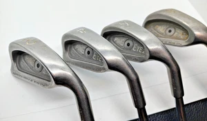PING EYE 2 LOT 2,4,6,8 IRONS BLACK DOT MEN'S RH 3 STEEL, 1 GRAPHITE GOOD SHAPE - Picture 1 of 11