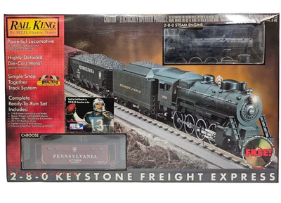 M.T.H. Rail King Pennsylvania 2-8-0 Keystone Freight Express Train Set 30-4023-0 - Image 1 of 4