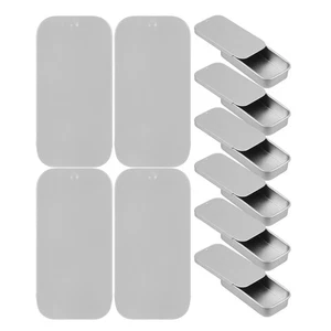 12 Stück Schiebedeckel Aufbewahrungsbox Dosen leer Schiebedeckel Metallbehälter - Bild 1 von 12