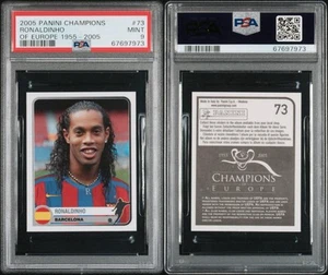 RONALDINHO 2005 PANINI CHAMPIONS OF EUROPE 1955-2005 #73 PSA 9 - Picture 1 of 1