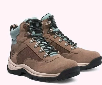 Womens TIMBERLAND WHITE LEDGE WATERPROOF MID Premium Leather HIKER  Sz 9.5 Wide - Image 1 of 4