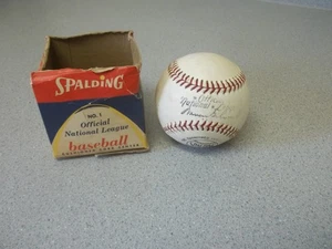Spalding Warren Giles Oficial Liga Nacional de Béisbol con Caja - Imagen 1 de 5
