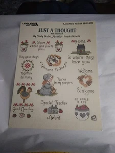 Just A Thought Mini Serie 19 Kreuzstichmusterheft 1988 Leisure Arts 625 - Bild 1 von 11