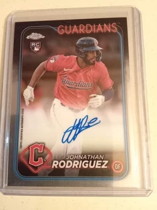 2024 Topps Chrome Johnathan Rodriguez AUTOGRAPH #RA-JR Rookie Baseball - Picture 1 of 2