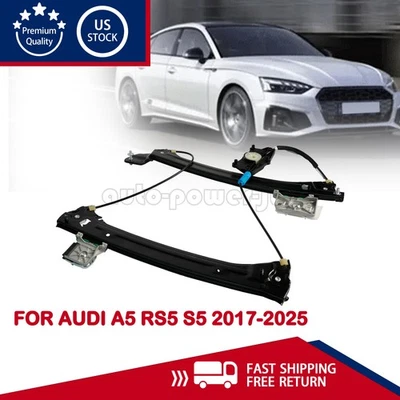 Front Right Window Power Regulator 8W8837462 For Audi A5 RS5 S5 2017-2025 Foto 1 de 4