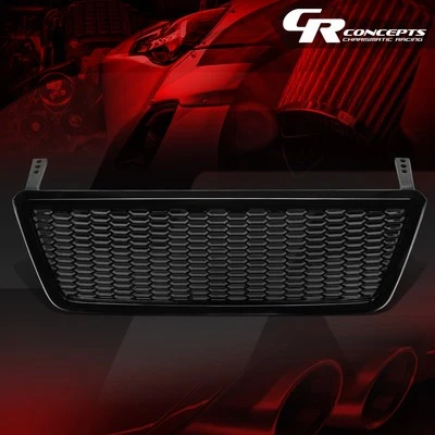 光面黑色蜜蜂网前置泵上盖格栅适用于 04-08 福特 F150 拾货 — 第 1/4 张图片