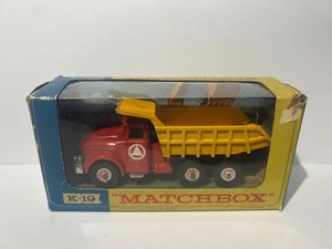 Matchbox Kingsize K-19 Scammel Tipper Truck, Boxed, Original, Vintage, Rare - Picture 1 of 12