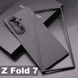 Genuine Aramid Carbon Fiber Case For Samsung Galaxy Z Fold 7 Magsafe Back Cover - Picture 1 of 21