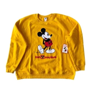 NWT!! Walt Disney World Classic Mickey Mouse Yellow Pullover Sweatshirt | 3XL - Picture 1 of 3