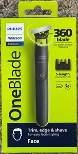 PHILIPS NORELCO ONE BLADE 360 BLADE TRIM! EDGE & SHAVE Perfectly (QP2724/70) NEW - Picture 1 of 4