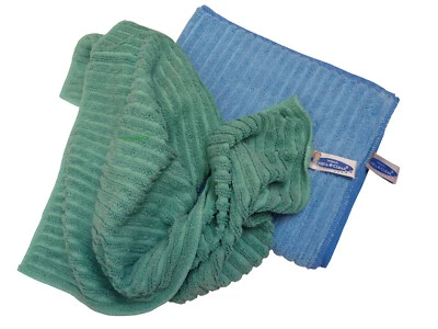 Aqua Clean Microfaser Bodentücher 2 Stück Hochtief Struktur 60x50 cm Bodentuch - Bild 1 von 3