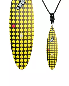 Mini-Board SWOP Smiley CLASSIC Surfboard als Halskette Geschenk für Surfer SF14 - Bild 1 von 1