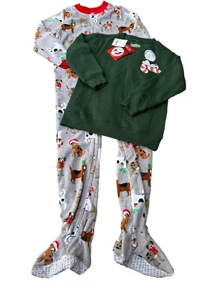 Peanuts Snoopy Navidad Cuello Redondo Sudadera Y Carters Perro Pjs Niño’s Talla 5 Foto 1 de 4