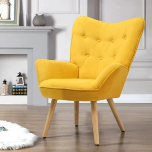 Tub Accent Chair Fabric Living Room Armchair with Soft Seat for Home/Dining Room - Picture 1 of 11