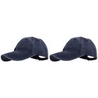  Set of 2 Baseball Cap Peaked Cotton Miss Men Hats for Women
