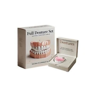 1/2/3x Juego Completo de Dentaduras Avanzadas Personalizadas, Juego de Dentaduras de Silicona Reline - Imagen 1 de 11