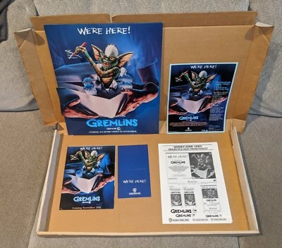 Gremlins We’re Here VHS Warner Home Studios Video Store Counter Display Set  - Image 1 of 4
