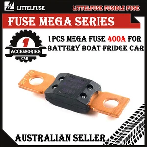 GENUINE LITTELFUSE MEGA FUSE 400A AMP FUSES DUAL BATTERY BATTERIES SYSTEM OZ - Picture 1 of 3