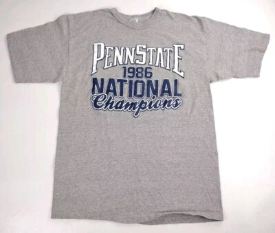VTG Logo 7 Single Stitch 1986 Penn State PSU Football National Champions Mens XL - Image 1 of 4
