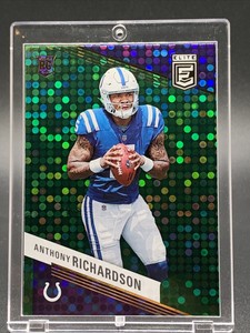 2023 Panini Donruss Elite Anthony Richardson Green Disco #102 Rookie RC Colts