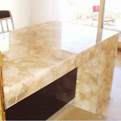 12"x18" Agate Quartz Counter Slab Top, Kitchen / Office / Bathroom Counter Slab - Image 1 of 4