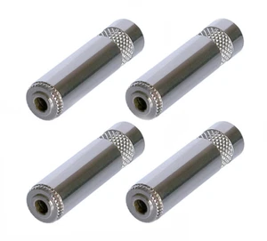 (Paquete de 4) Neutrik Rean NYS240L 3,5 mm cable estéreo conector de extensión apertura ampliada - Imagen 1 de 1