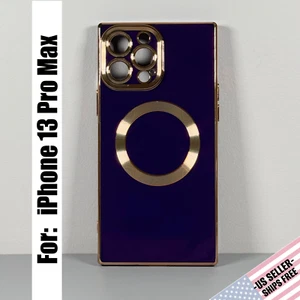 Case designed for iPhone 13 Pro Max - Majestic Purple | Gold Accents | Magnetic - Picture 1 of 14