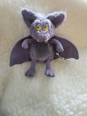 Enesco VTG 2000 Stuffed Plush Beanbag "Old Bat" Purple & Gray Toy Fast Shipping  - Image 1 of 4