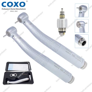 COXO Dental Fiber Optic LED High Speed Turbine Handpiece W Roto Coupling 6 Hole - Picture 1 of 35