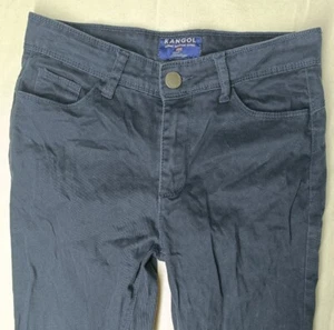 Ladies Dark Blue Denim Mid Rise Jeans Size 8 28 Inch Waist Kangol - Picture 1 of 5