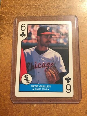 1990 US Playing Cards All-Stars Six of Clubs Ozzie Guillen - Image 1 of 2