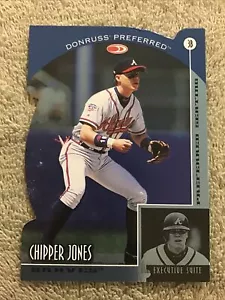 1998 Donruss Preferred CHIPPER JONES Executive Suite Foil Diecut Atlanta Braves - Picture 1 of 4