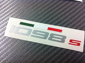 1 Sticker DUCATI 1098S Side Tank With Tricolor Flag - Picture 1 of 1