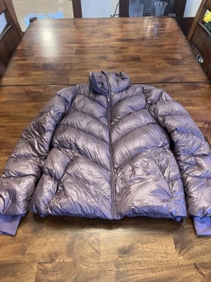 ATHLETA Lofty Down Puffer Jacket Women Small Volcanic Violet Purple Full Zip - Image 1 of 4