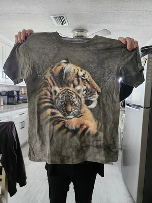 Tigers green tie dye t shirt size youth large the mountain NWOT.           A46 - Image 1 of 4