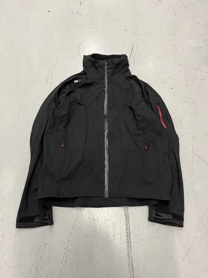 Chaqueta de Lluvia RLX Ralph Lauren MEDIANA Negra con Cremallera Con Capucha Nylon Costuras Grabadas Foto 1 de 4