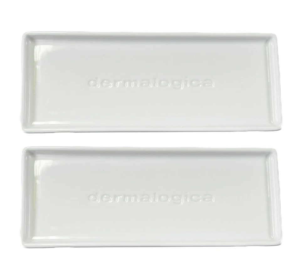 Juego de 2 bandejas de tocador de cerámica Dermalogica Foto 1 de 1