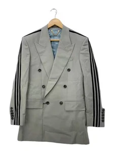 GUCCI/Tailored Jacket/Side Stripe/Size 46/Wool/GRY/720173 - Picture 1 of 7
