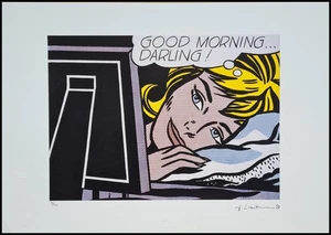 ROY LICHTENSTEIN *Good Morning...*50 x 35 cm*signed lithograph*limited # 90/150 - Picture 1 of 9
