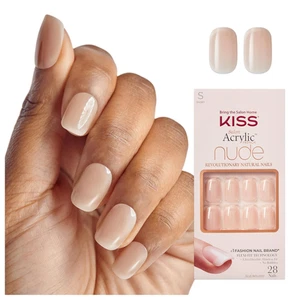 KISS Salon Acryl French Tip Press on Nails, 'Chic Beats', Natural Nude, kurz - Bild 1 von 11