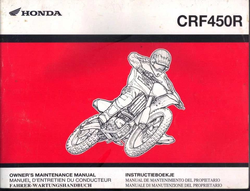 HONDA CRF450R,CRF450 R MOTOCROSS 2003,OWNERS MAINTENANCE,WORKSHOP MANUAL - Image 1 of 1